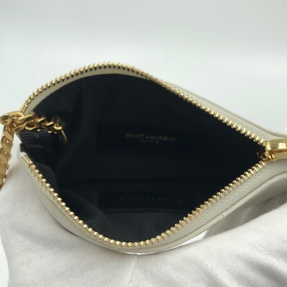 YSL Saint Laurent Cassandre Matelassé Key Pouch - Picture 6 of 11